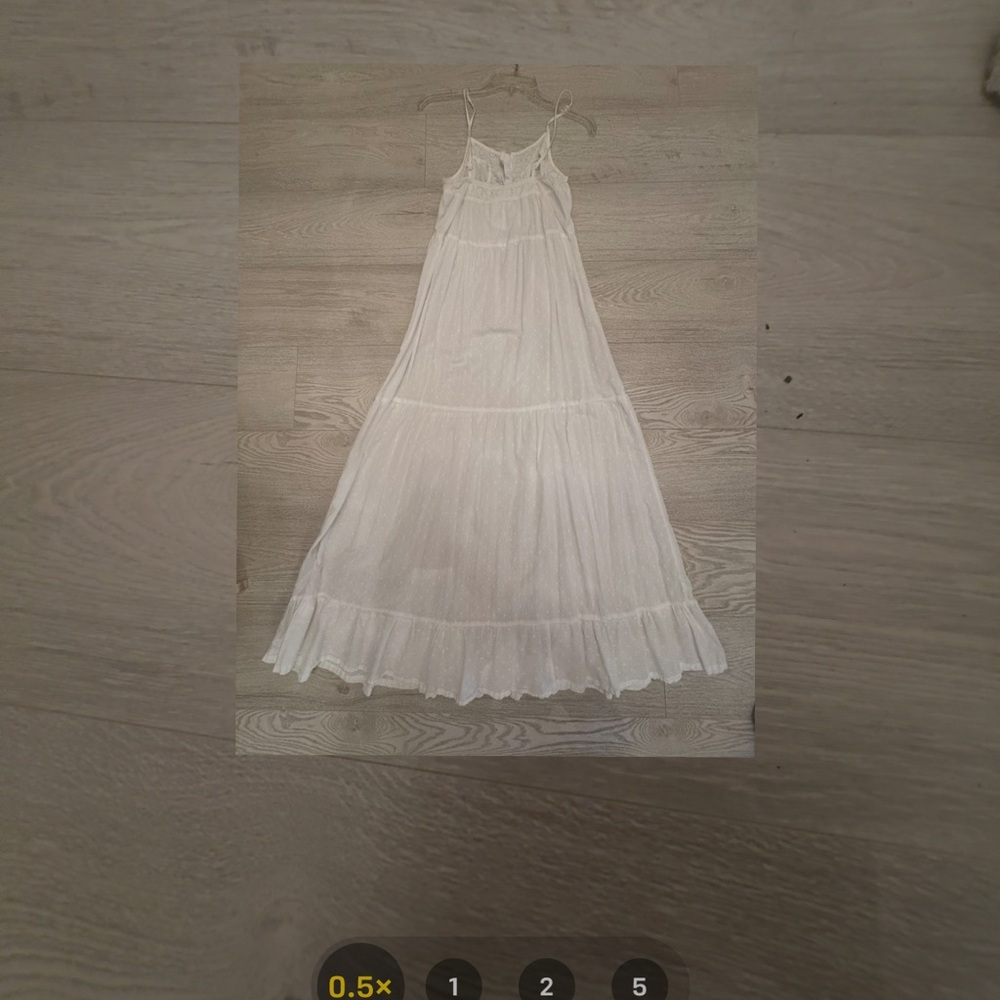 Artisan Ny Cream Pleated Halter Sundress